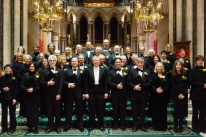 Picture of the choir at our February 2016 concert in St John's Cathedral, Norwich